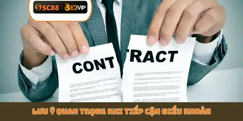 Lưu ý quan trọng khi tiếp cận điều khoản